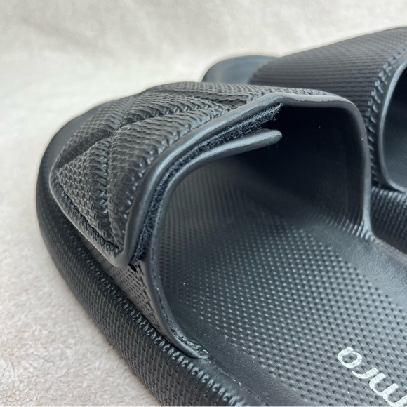 Puffy Comfort Cloud Pool Slides Sandals-Black-Womens 5.5-Casual-Beach-Lounge-NEW - Picture 8 of 10